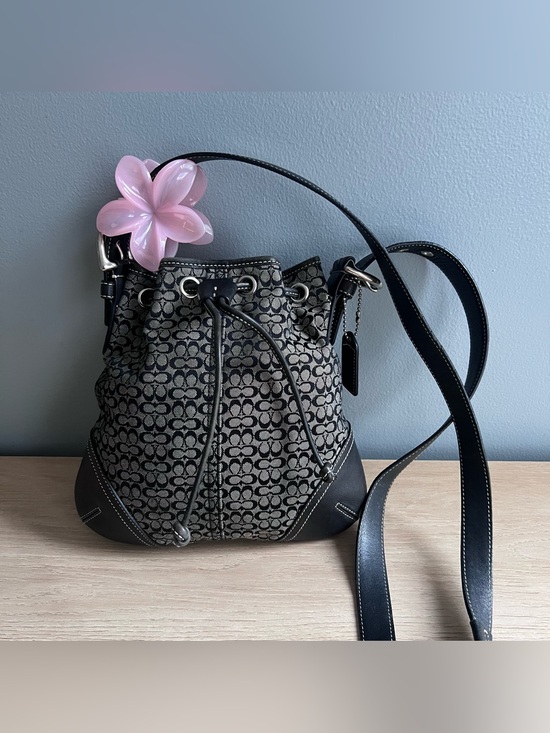 Vintage Coach Drawstring Crossbody Bag